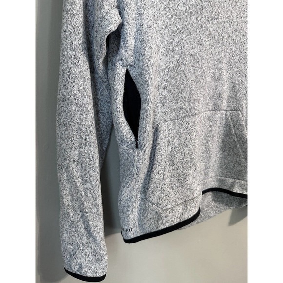 Nike Drifit Womens fleece hoodie Pullover Thin Sweater Heather Grey Size XS #734 - Picture 3 of 14